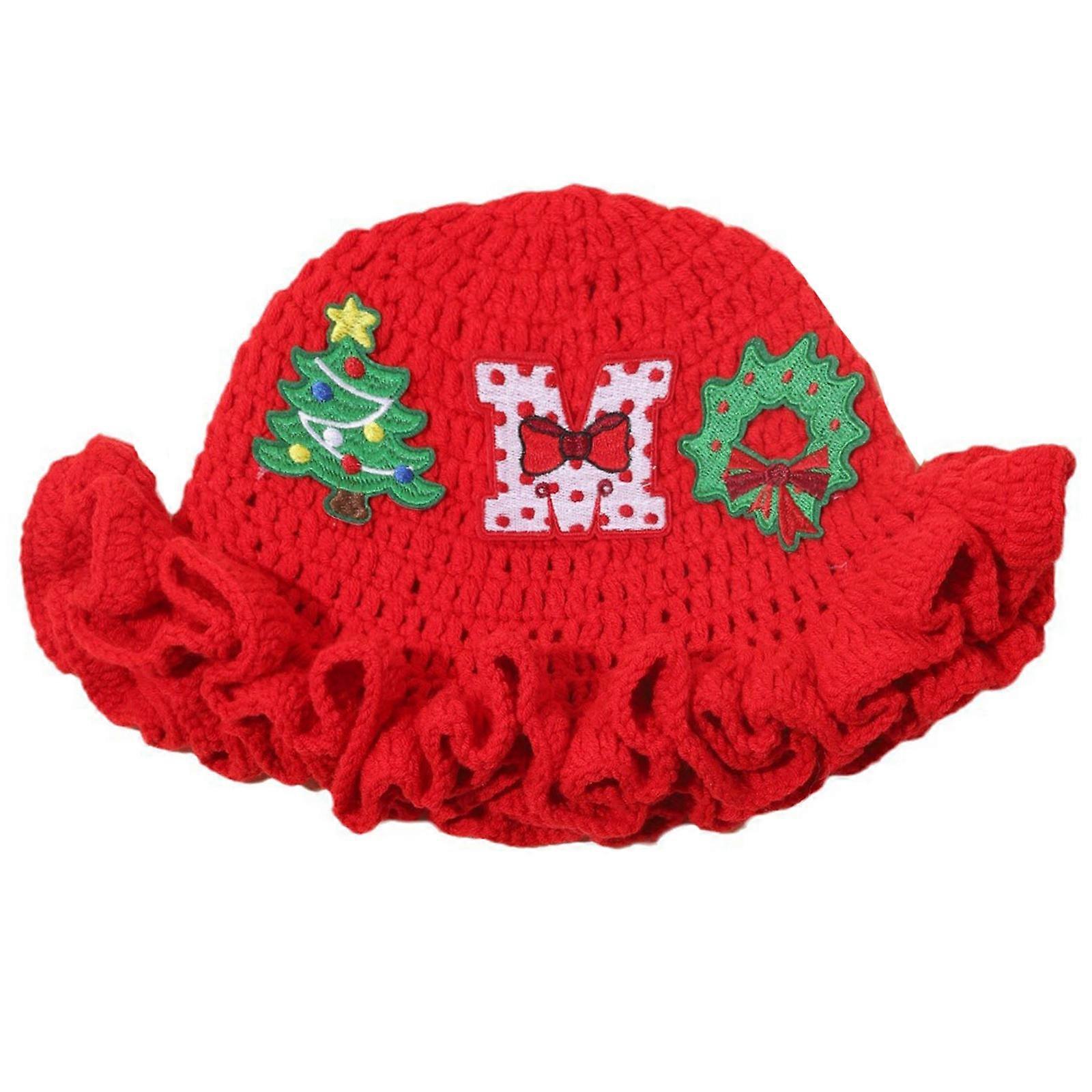 Softable Handmade Hat Sweatproof Hat Windproof Protecting Hat Stage Performances for Parties and Leisures Red