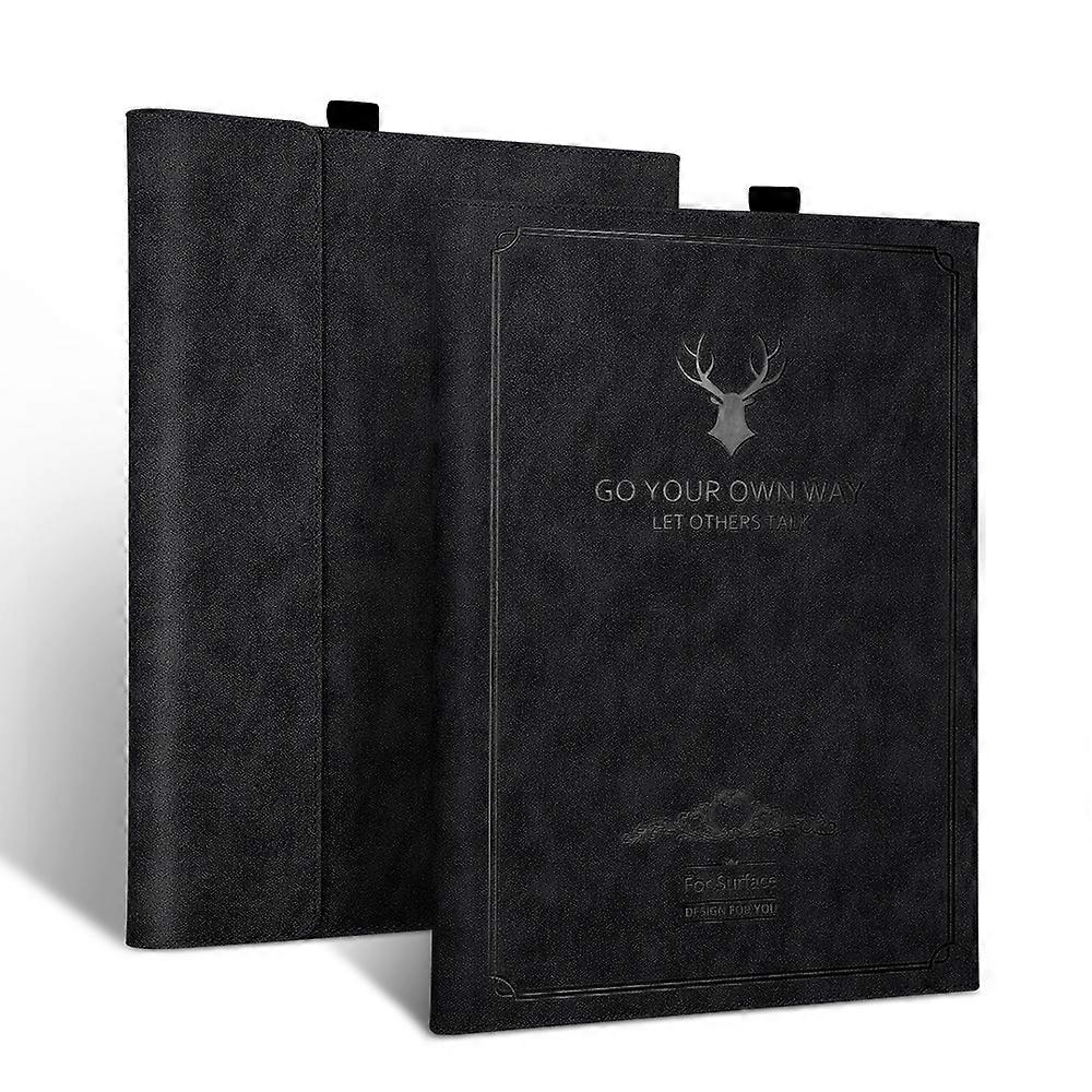 For MicroSoft Surface Pro 7 / 6 / 5 / 4 Deer Head Pattern Tablet Leather Case