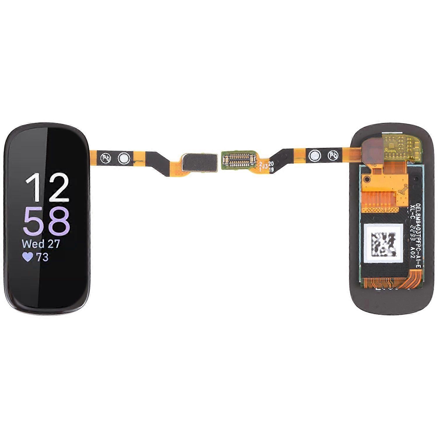 For Fitbit Inspire 3 Full LCD Display Unit Touch Spare Part Repair Black