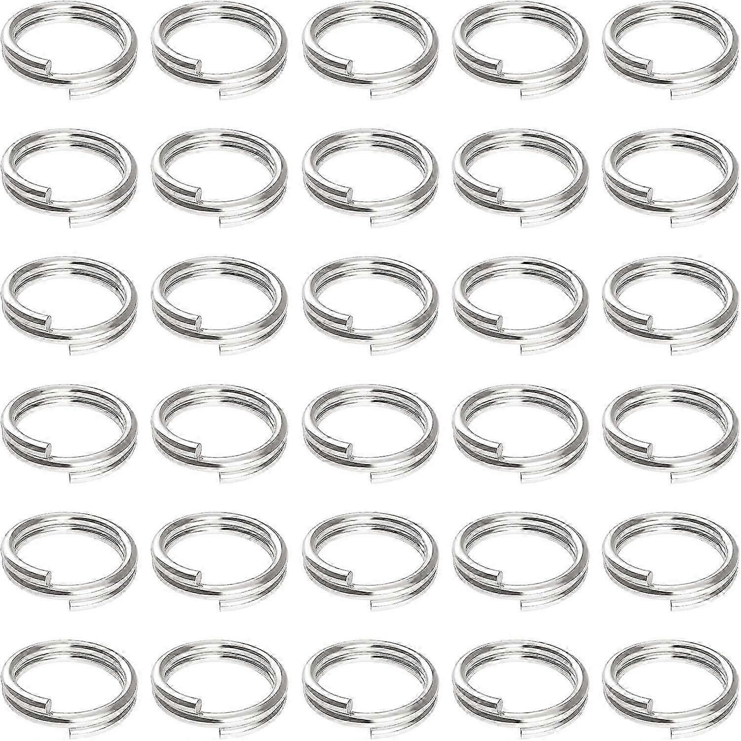 100 Pack 10mm Mini Split Jump Rings, Jewelry Connectors