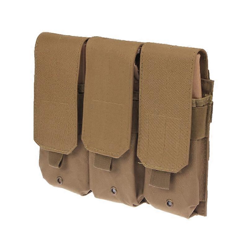 Triple Canvas Clips Pouch with Hook and Loop Fastener & Quick Release Buckles