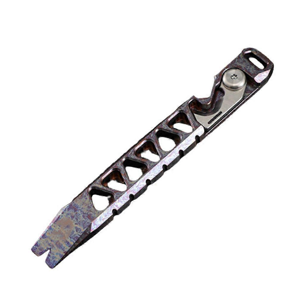 Portable Titanium Alloy Tool Outdoor Emergency Tool for Camping Multifunctional
