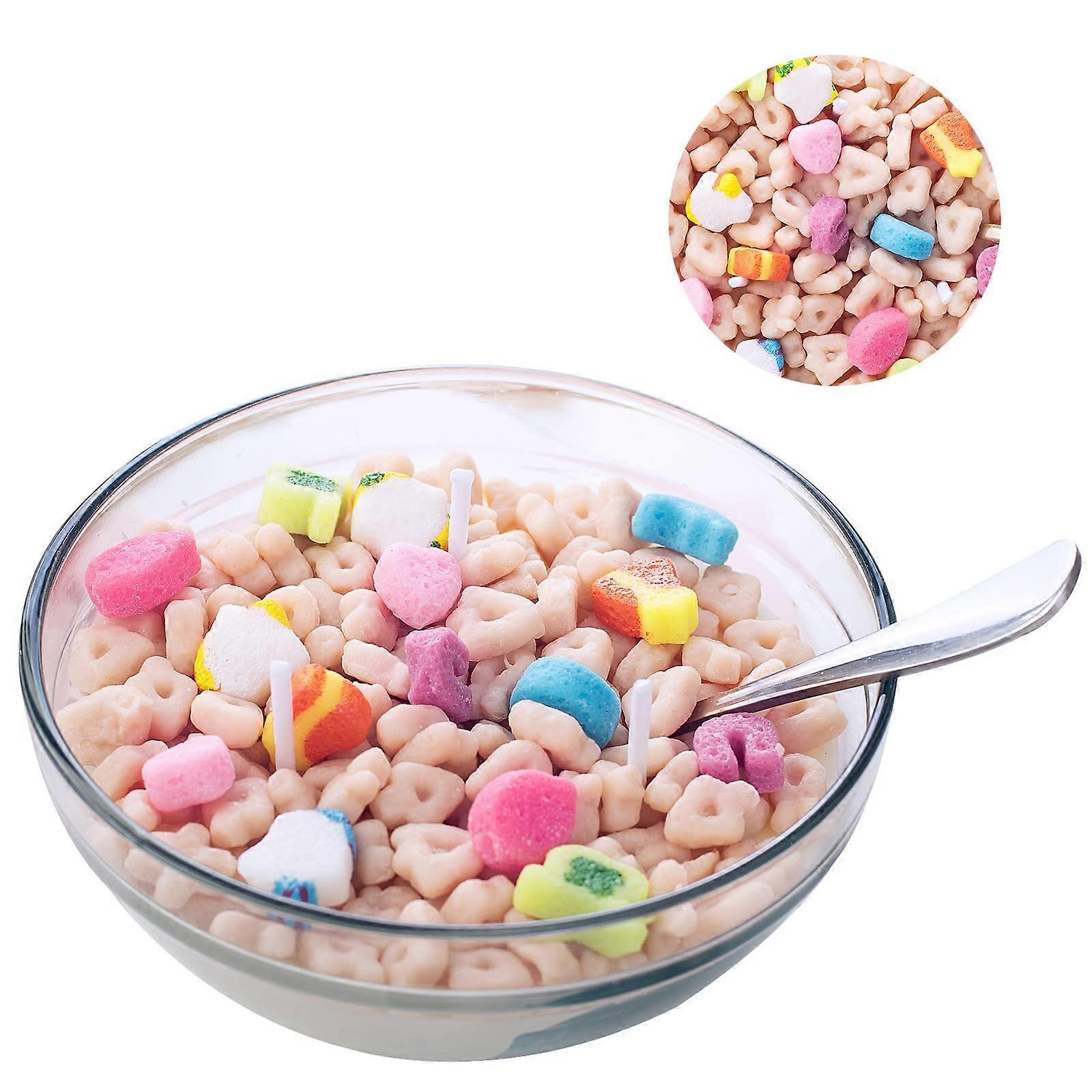 Metal Spoons and Scented Soy Candle with Funny French Vanilla Grain Bowl for Morning Ritual Gifts