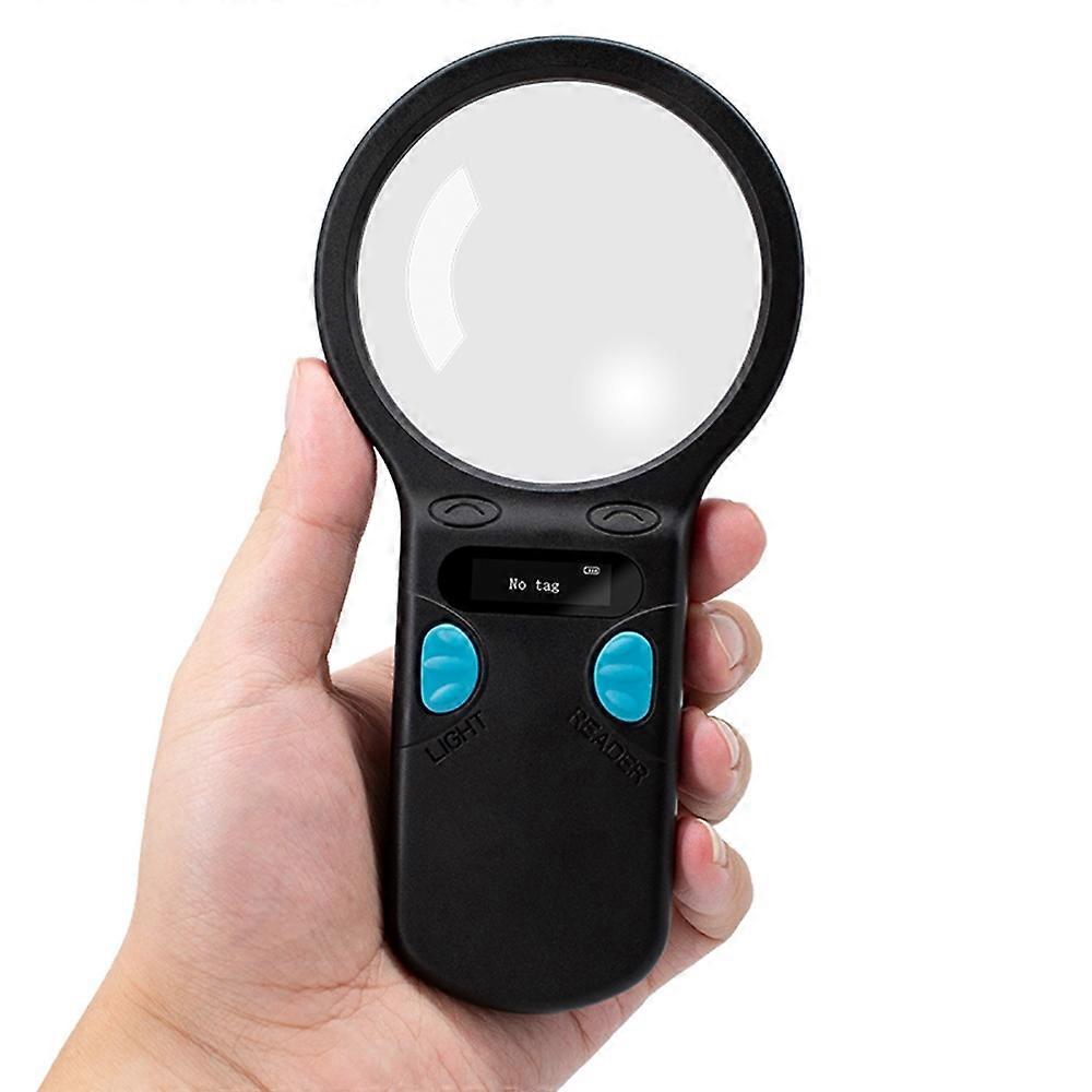 Animal Microchip Pet Tag Scanner ID Reader RFID EMID Animal Handheld Reader BT+USB+2.4G Connect 128