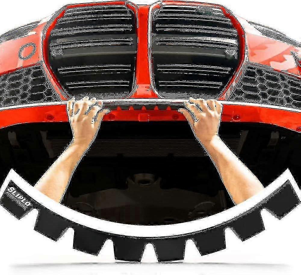 Sliplo Ultra Universal Front Bumper Scrape Guard Skid Plate Bumper Protection para autos bajos, divisores de fibra de carbono y labios de parachoques del mercado de accesorios, un