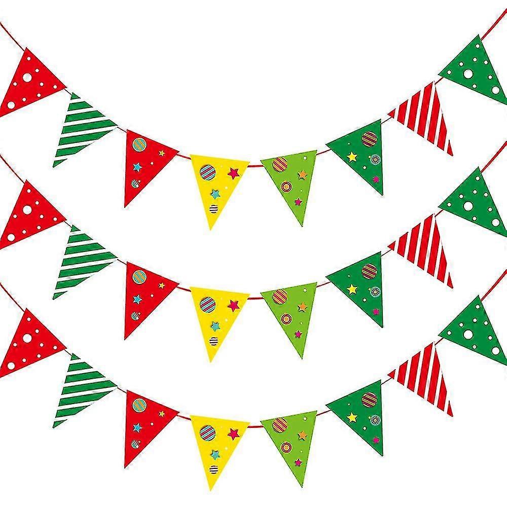Bunting, Colorful Triangle - Shaped Decorations for Parties and Celebrations