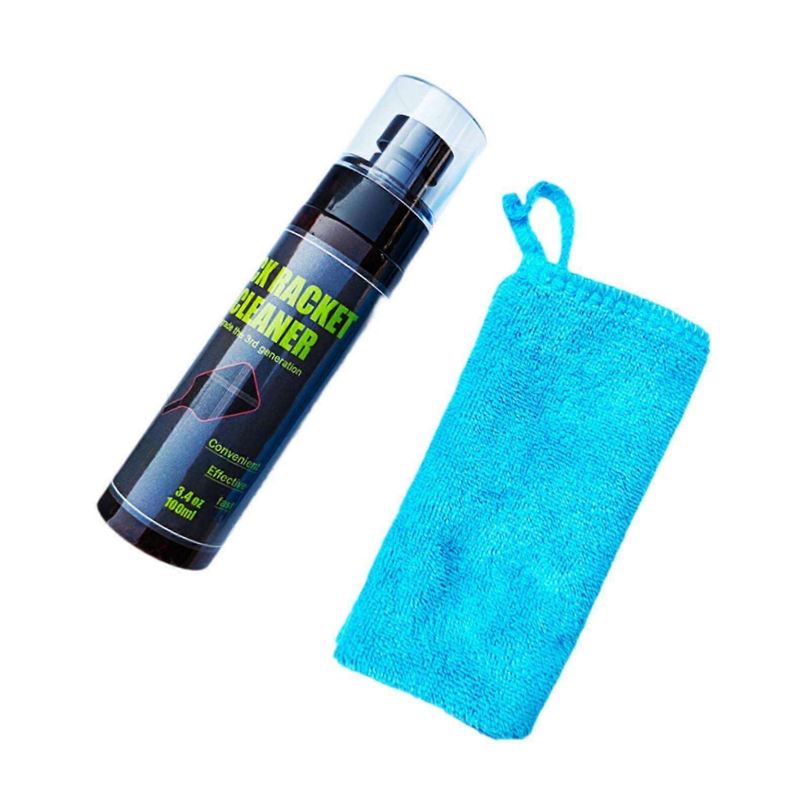 Pickleball Racket Cleaning Spray 100 ml with Dry Cloth Increase Performance Set A