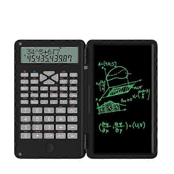 Engineering Scientific Calculator with Writing Tablet, with Solar Battery, , Professional Portable Foldable Calculator