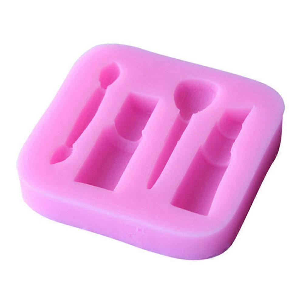 DIY Silicone Cosmetic Lipstick Cake Cookie Baking Mold, Durable Non-Stick Bakeware, 3D Lipstick Design, Easy Release