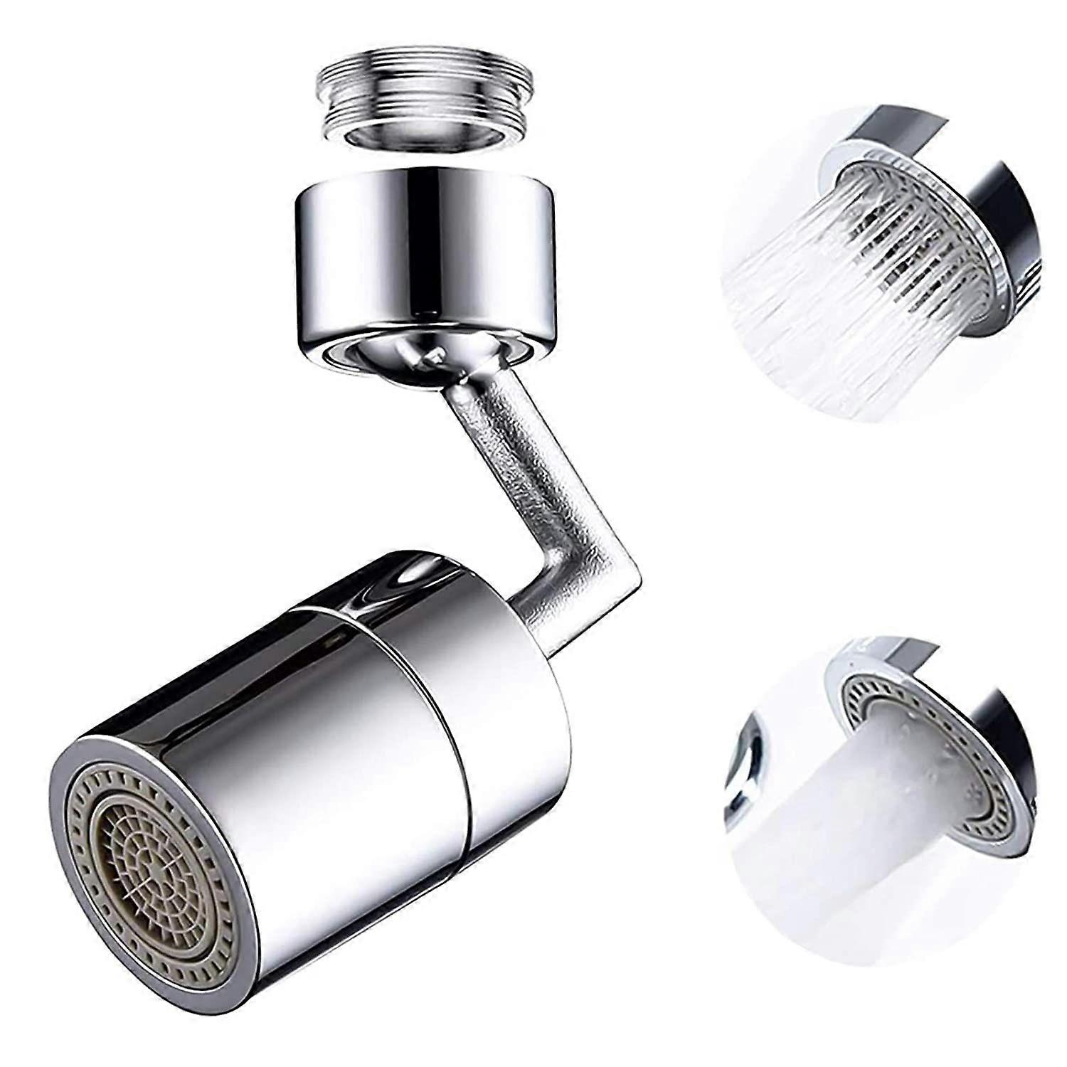 Universal Splash Filter Faucet 720 Rotating Faucet Extender Aerator with 2 Water Outlet Modes, 4-Layer Mesh Filter for Bathroom Kitchen
