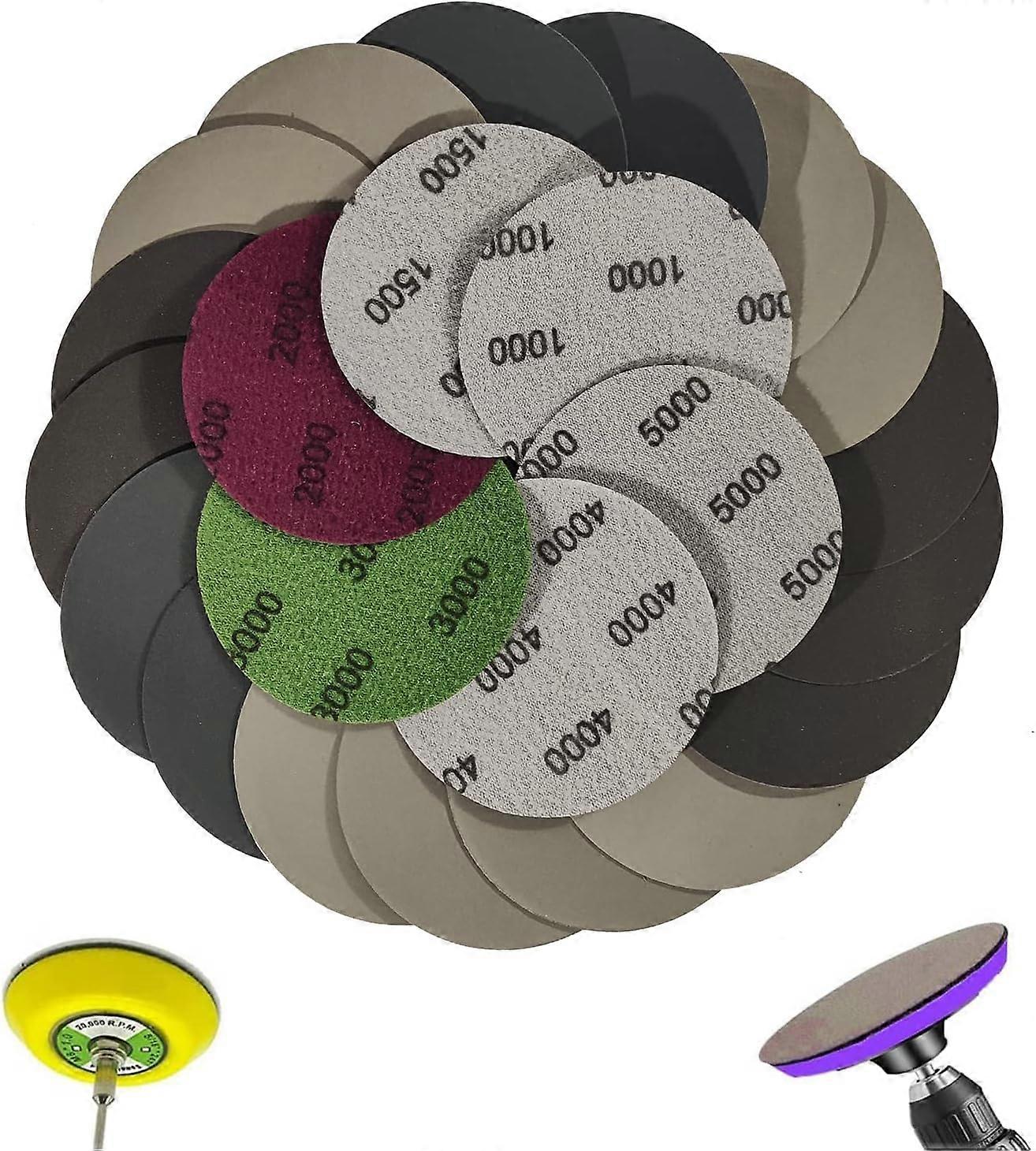 Sanding Discs, Round Sandpaper, Hook and Loop, Wet and Dry