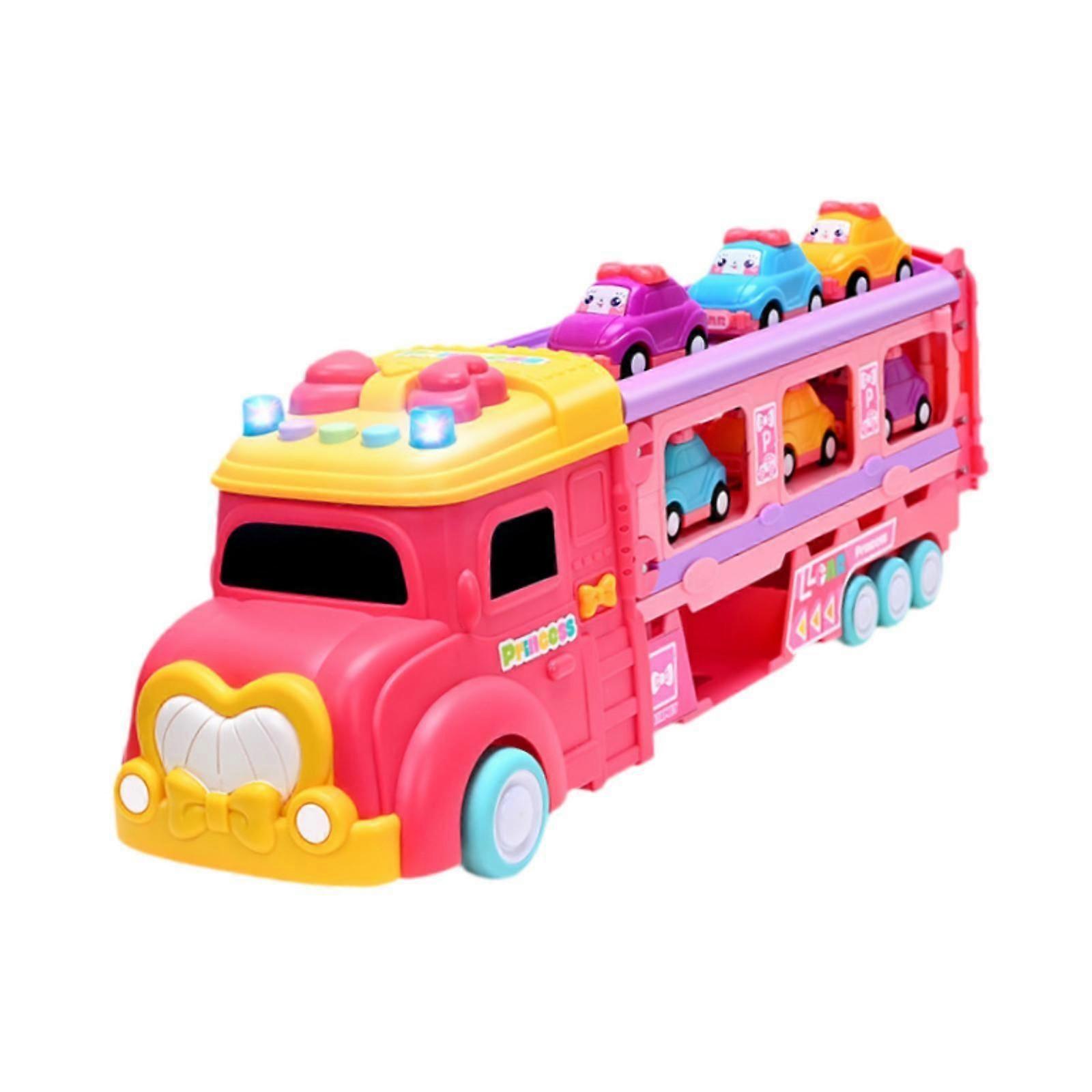 Track Sliding Cars Transport Truck Carrier for Party Supplies Kids Preschool
