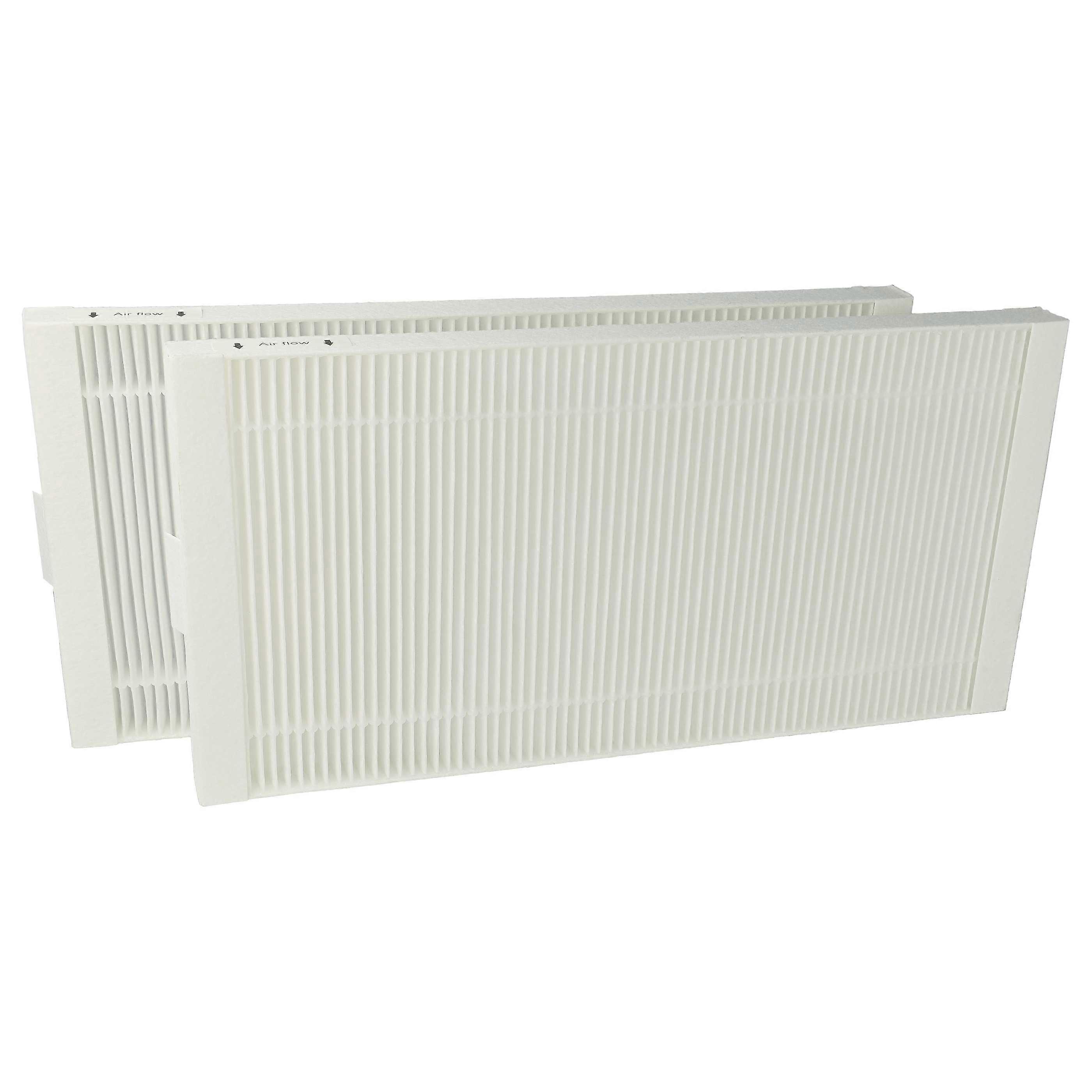 vhbw 2x Pollenfilter kompatibel mit Stiebel-Eltron LWZ 404 Eco, LWZ 304 Trend, LWZ 304 SOL E CH, LWZ 404 flex Lüftungsgerät - Luftfilter F7 Weiß