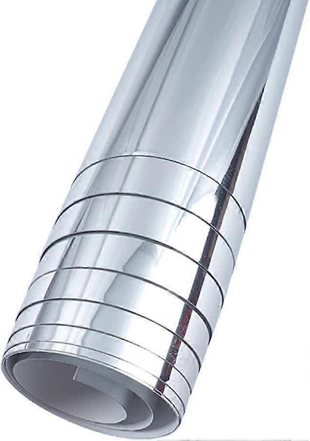 ミラーウォールステッカー非ガラス自己接着ミラータイルウォールスティッキーミラーバスルーム、寝室ドレッサー、キッチン(50x100cm)