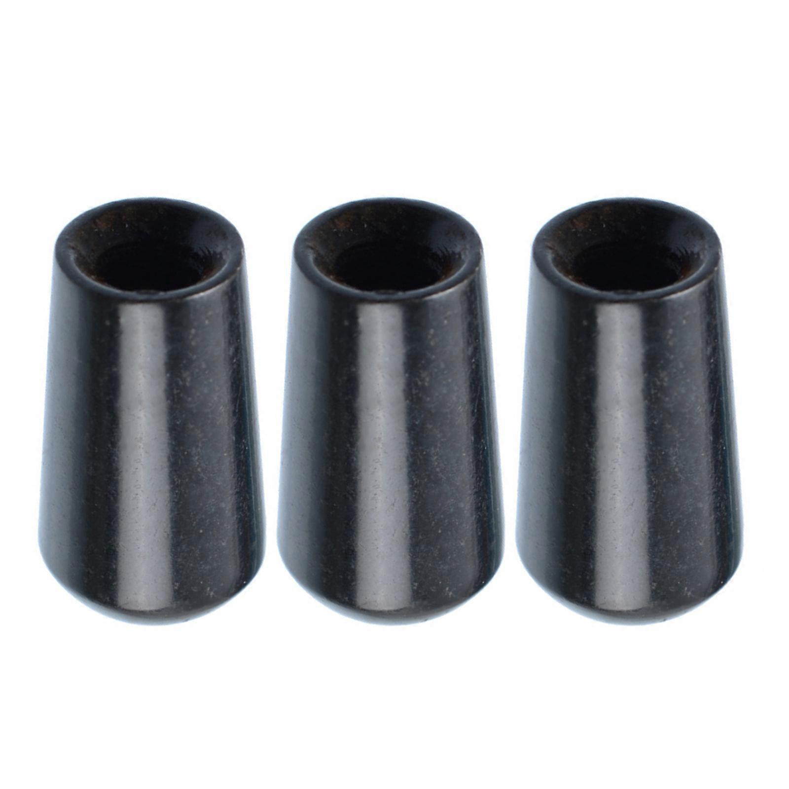 3Pcs Metal Gitar 3 Anahtarlı Anahtar Topuzları Uç Kapakları Elektrikli Gitar Pickup Seçici Anahtarlar İçin Yedek Parça Siyah