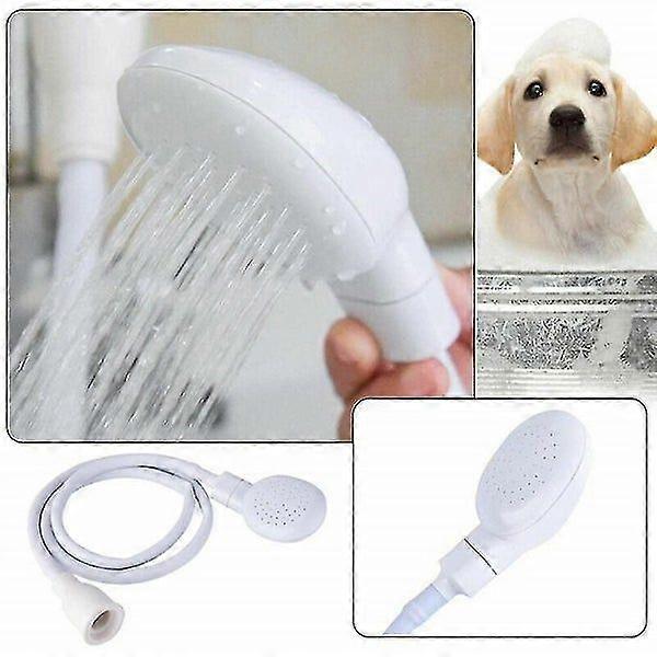300cm Push-On Single Tap Bath Sink Shower Head Hose Kit for Pets - Easy Installation, Universal Fit, Lightweight