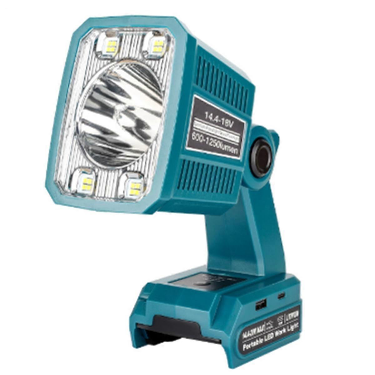 For 14.4-20VLi-Ion Battery Cordless LED Work Light Flashlight Spotlight Outdoor Lighting Lamp