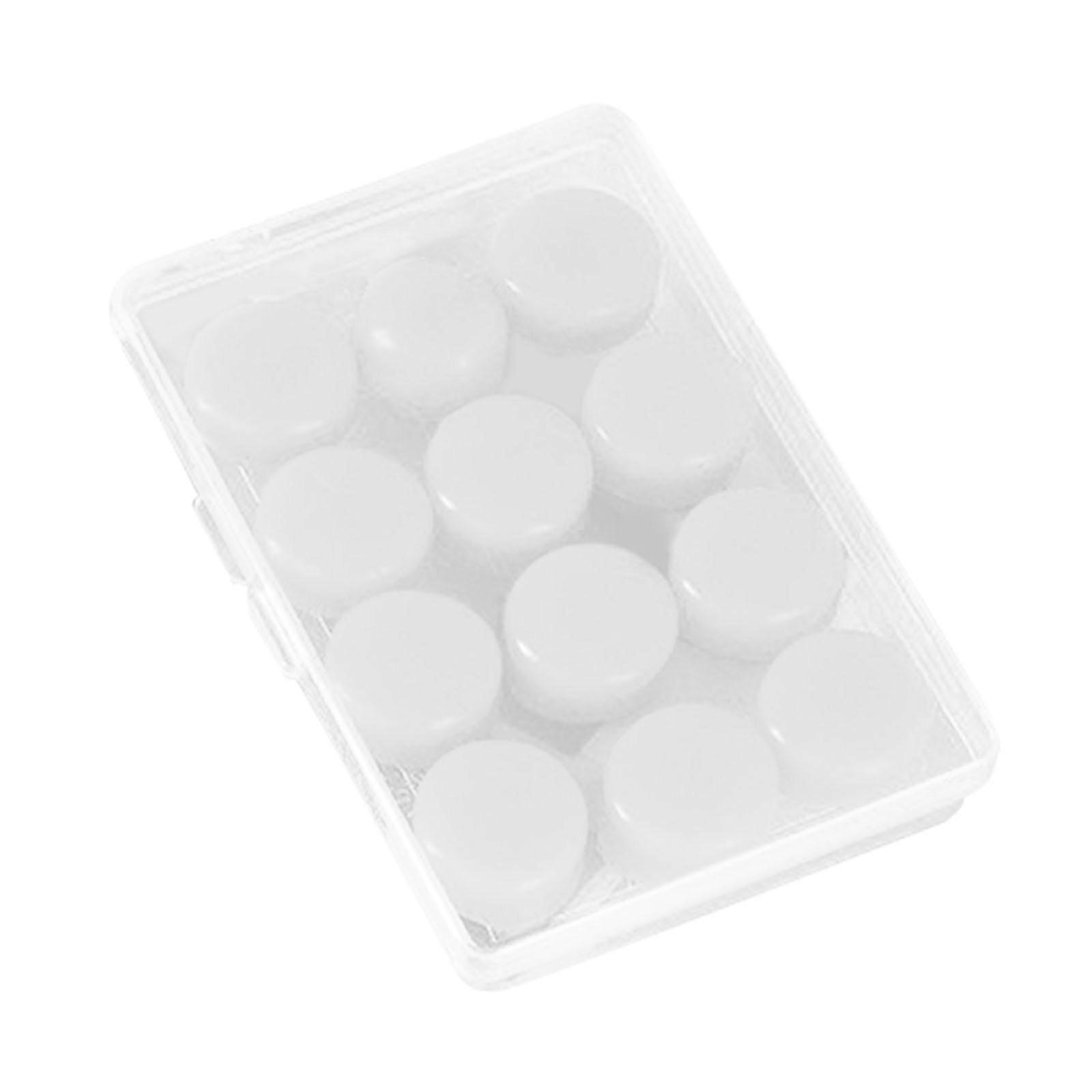 12Pcs Silicone Sound Blocking Ear Plugs 27dB Snr Easy to Carry Portable Soft