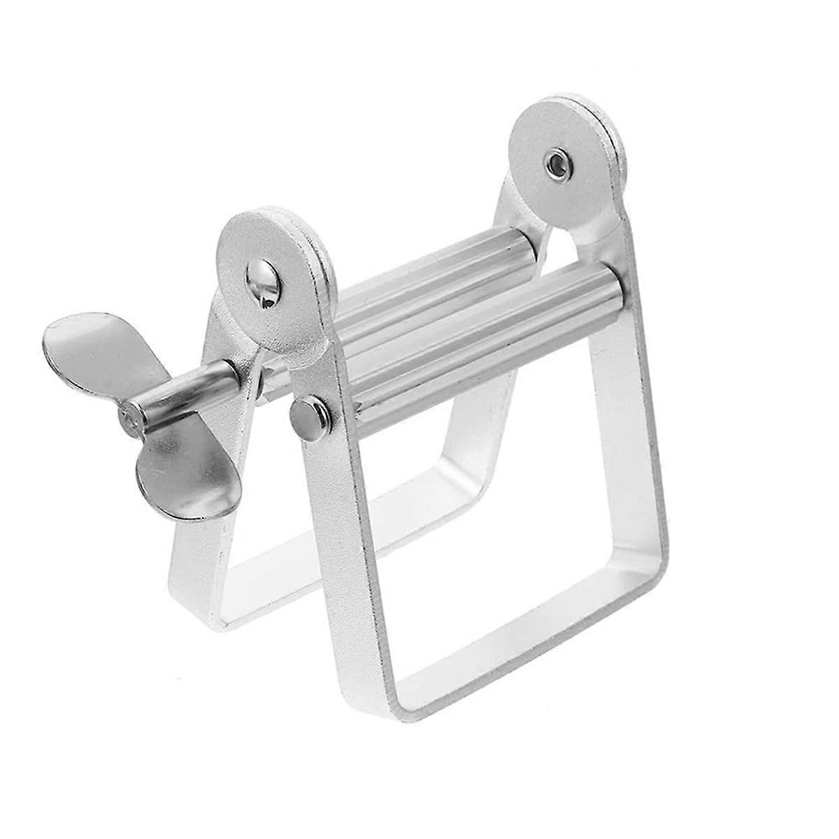 Toothpaste Squeezer, Metal Tube Roller, Rotating Toothpaste Dispenser, Tube Squeezer, Stainless Steel Squeezer A