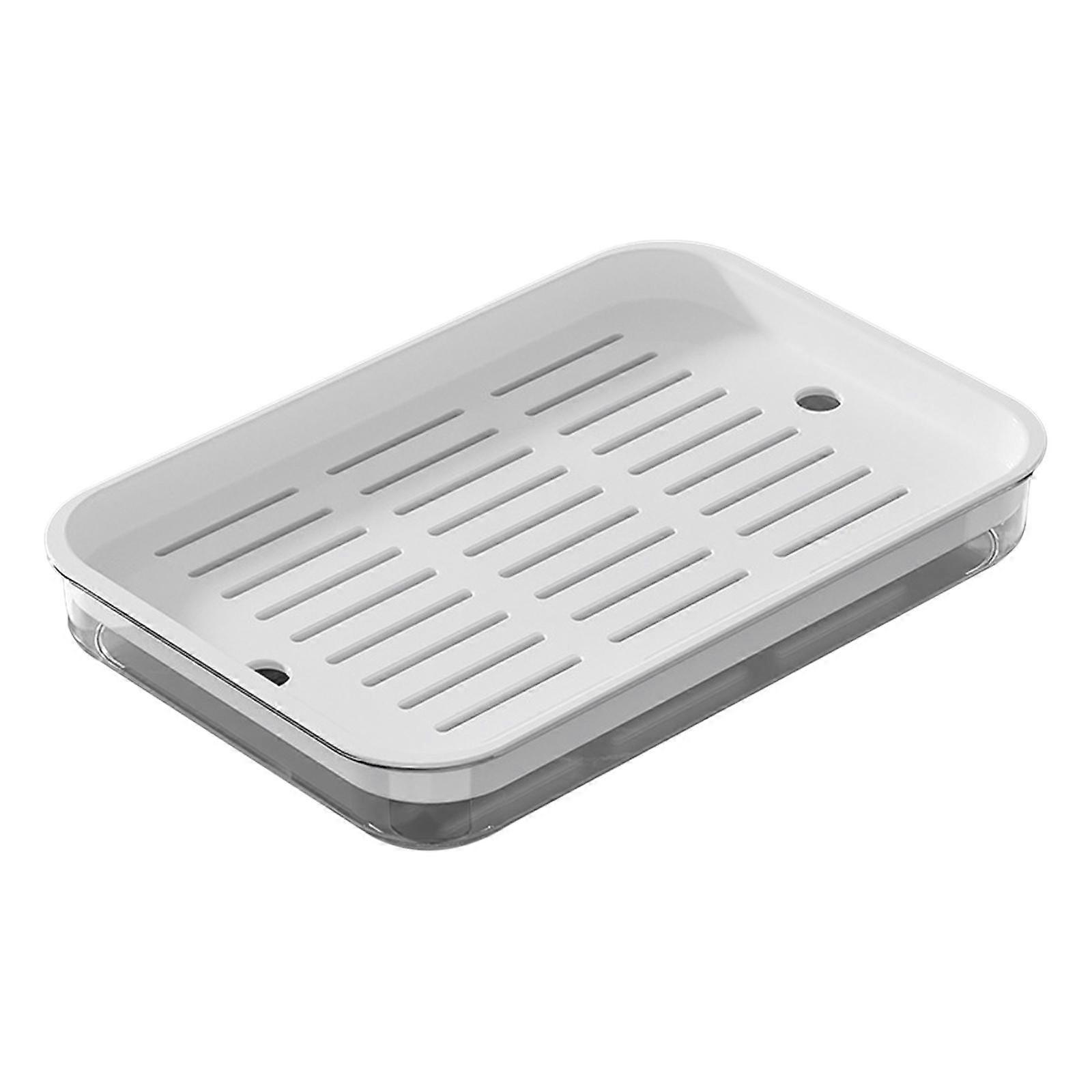 Drain Board Serving Tray, Kitchen Dish Drying Rack, Fruit Drainage Plate for