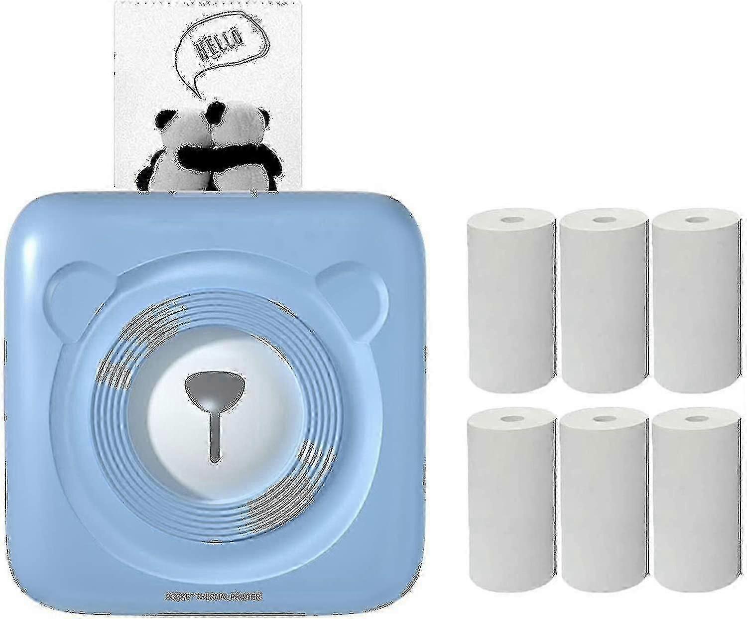 Luiwoon Mini älykäs lämpötulostin, sopii kaikkiin älypuhelimiin, muistitarratulostin, Bluetooth la