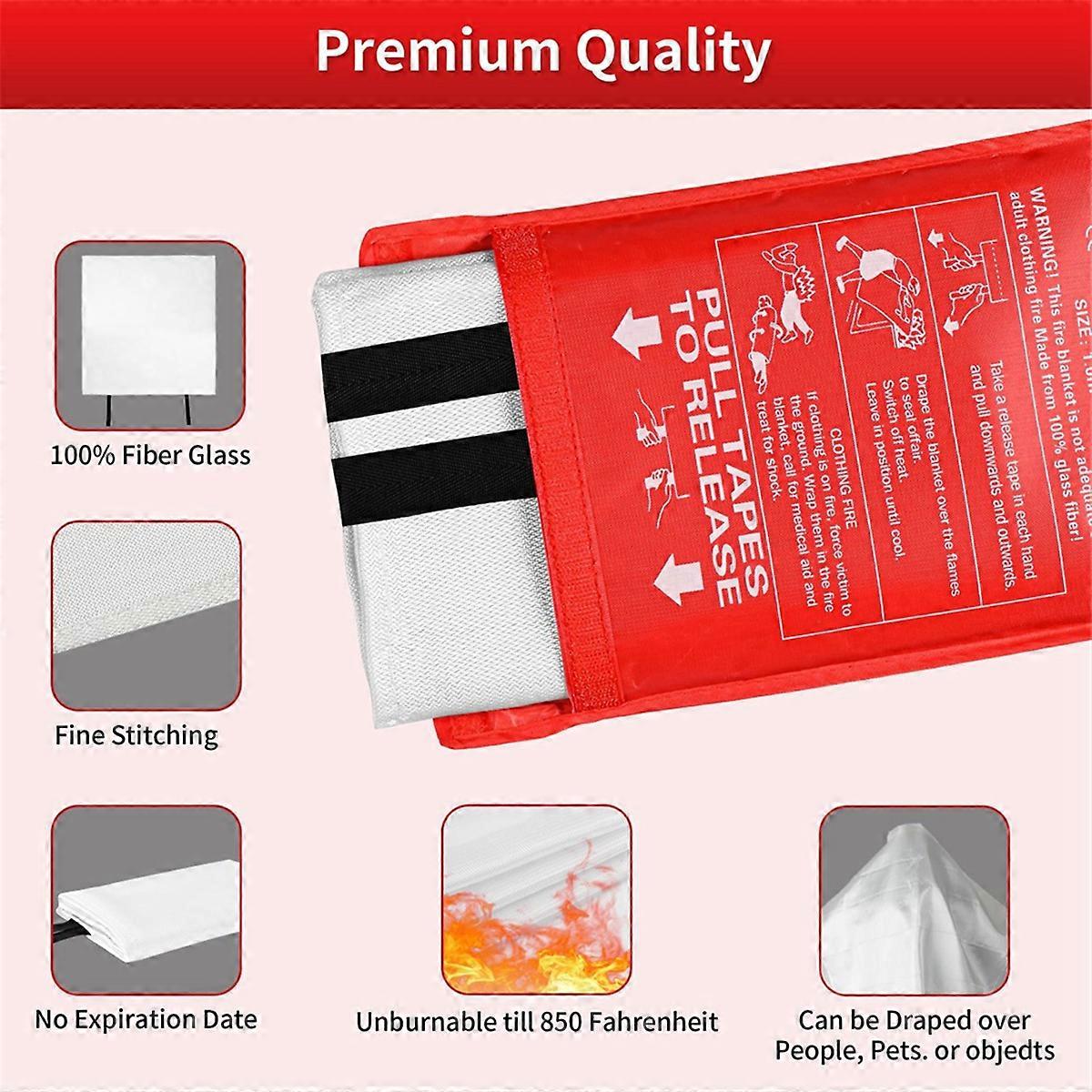 4PCS Notfall-Löschdecke für Home Löschdecke