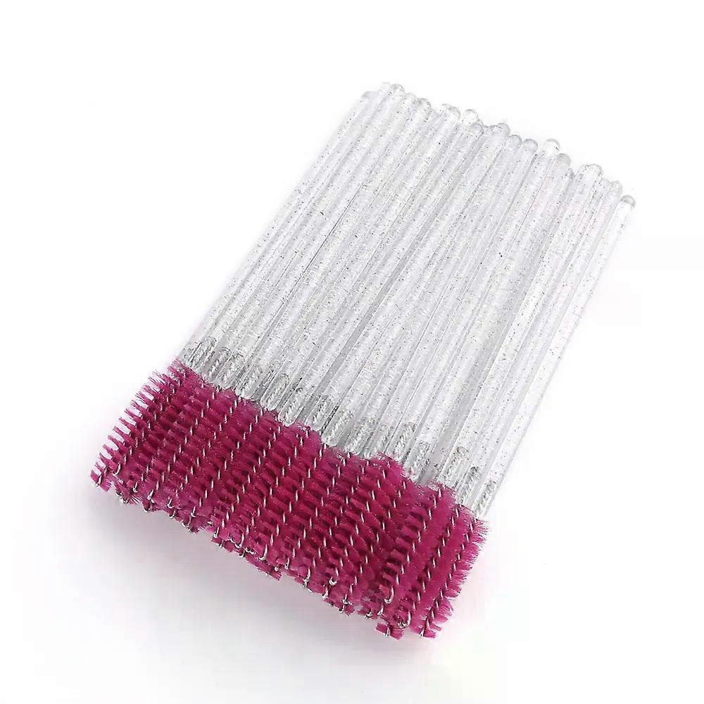 50pcs Disposable Eyelash Brushes Extension Crystal Eyebrow Brush Mascara Wand Eye Lashes Cosmetic Tool Set Makeup Beauty