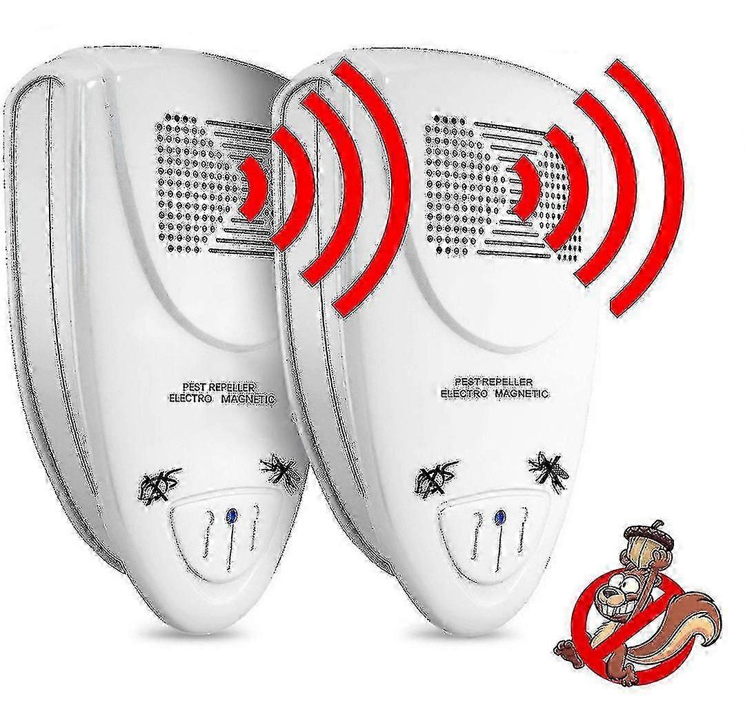 Ultrasonic Squirrel Repeller Pack Of 2 - Get Rid Of Squirrels In 72 Hours