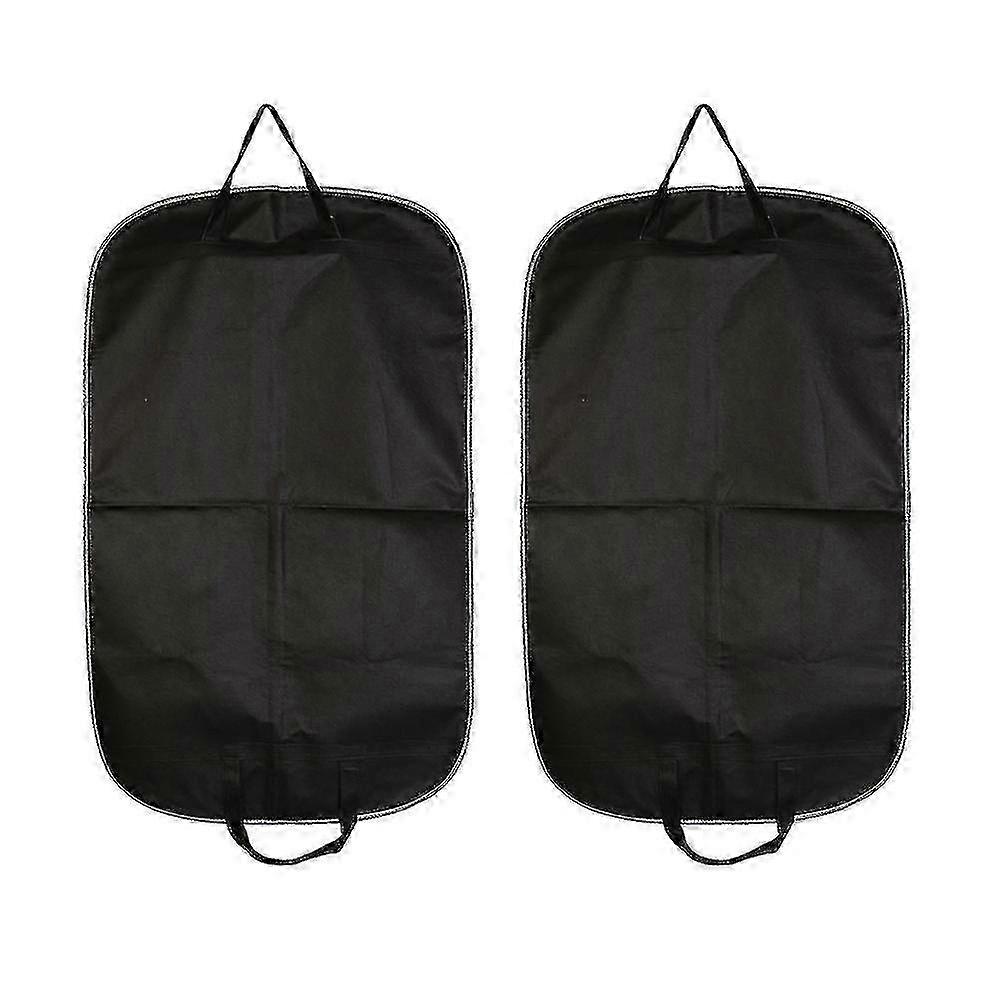 2 Pz Portatile Pieghevole Appeso Indumento Coperture Antipolvere Nero Medio per Casa e Viaggi