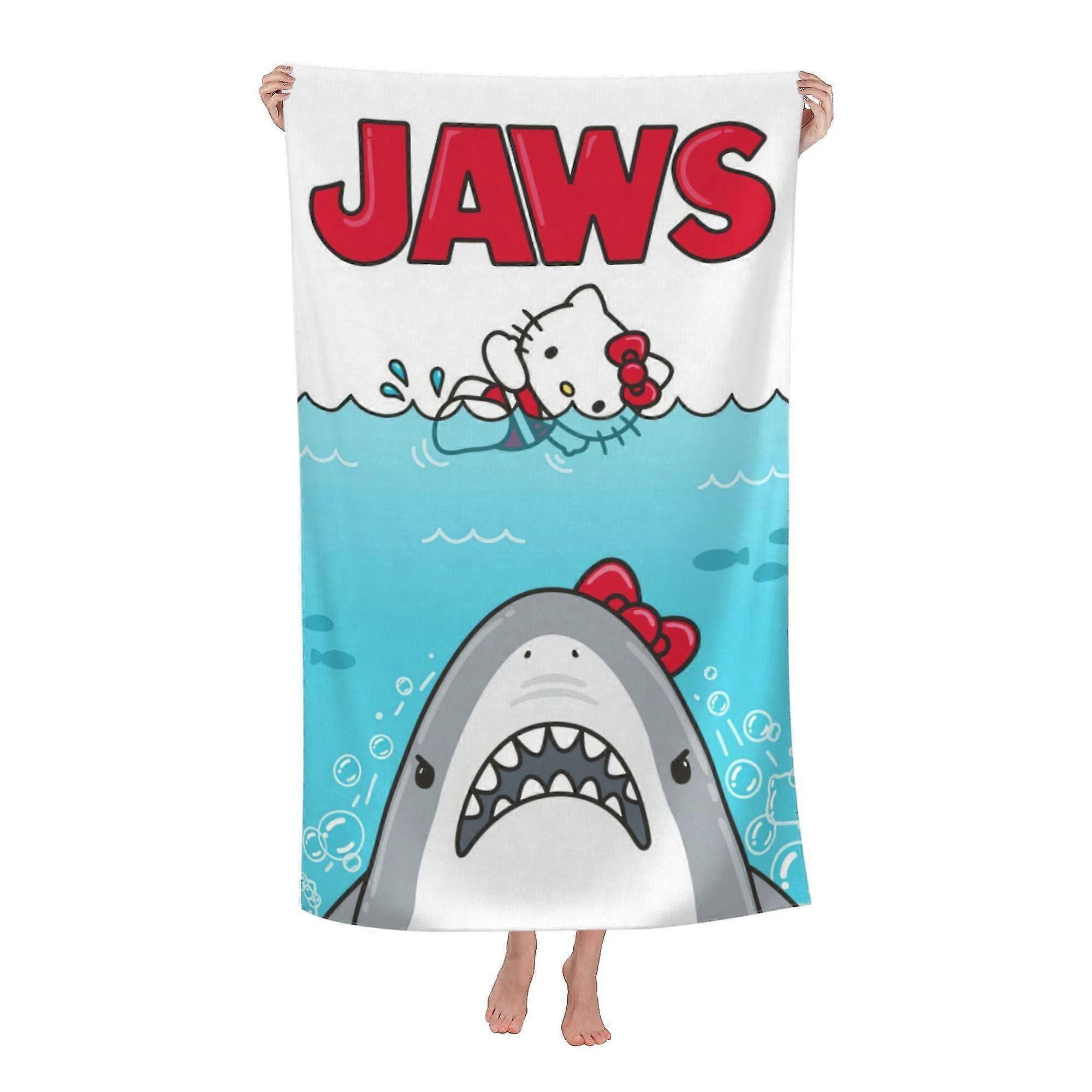 Hello Kitty strandhåndkle, stort mikrofiberhåndkle #NeN5