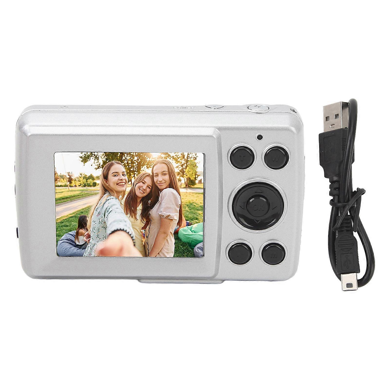2.4 In Portable Camera 16X Digital Zoom 1080P 16MP Auto Focus Digital Camera for Photography Video シルバーグレー
