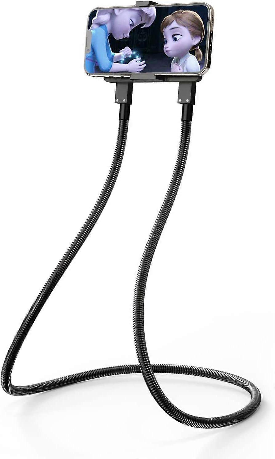 Cell Phone Holder, Universal Mobile Phone Stand, Lazy Bracket, DIY Flexible Mount Stand with Multiple Function (Black)