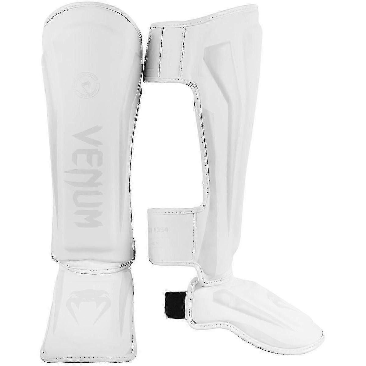 Elite Lightweight Standup Protective Mma Shin Guards - White/white