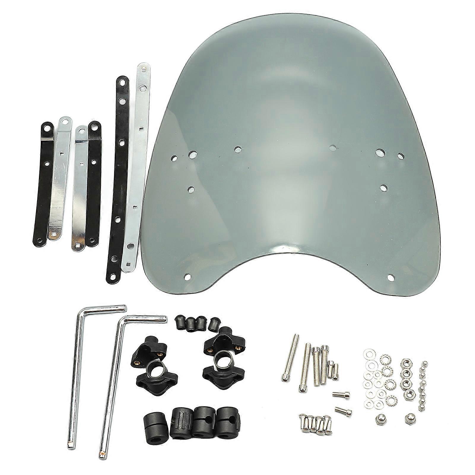 Motorcycle Windshield Windscreen High Visibility Scratch Proof Wind Deflector Flyscreen for Motorbike