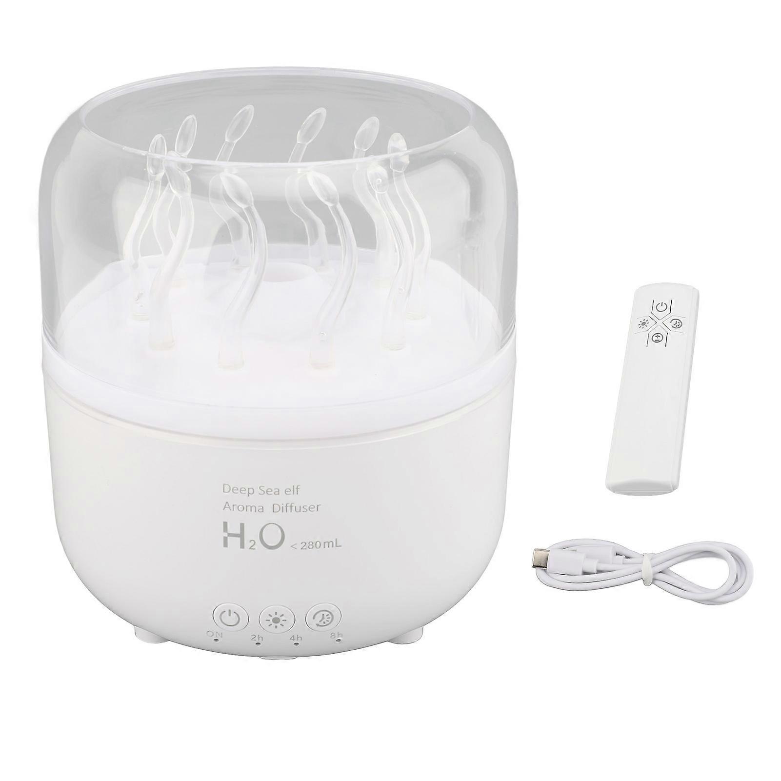 Desktop Humidifier with 7 Color Light and Timer Function Fragrance Essential Oil Diffuser for Home Room 5V USB