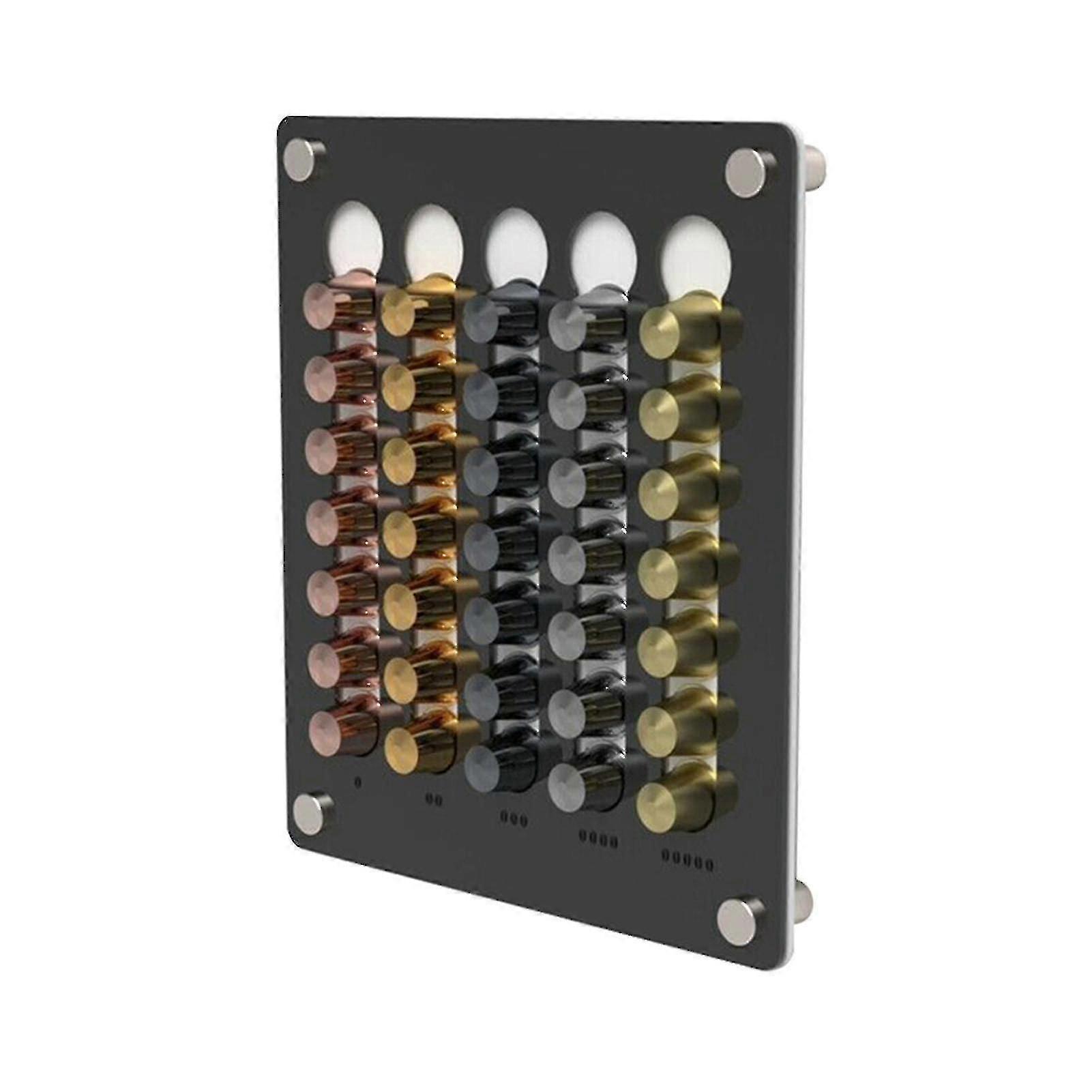 Coffee Capsule Storage Display Rack Wall-mounted Transparent Acrylic Coffee Capsule Holder