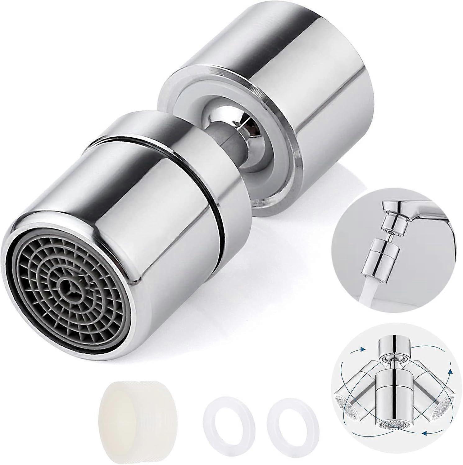 pcs 360 Swivel Faucet Aerator, M22, M24 Water Saving Faucet Aerator Extension Faucet Filter Nozzle Kitchen Faucet Adjustable Multifunctional Sprayer