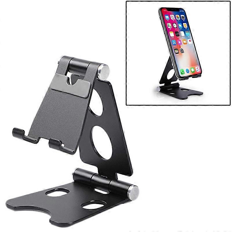 ROOSTAND R2 Aluminum Alloy Mobile Desktop Tablet Bracket Double Folding Lazy Artifact, Size: 6.4x7x9cm