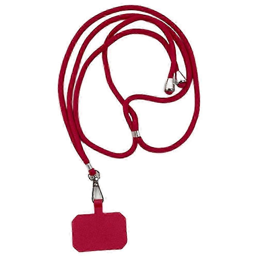 Cordino per cellulare a tracolla Tracolla regolabile in poliestere da 5 mm di spessore con linguetta, totale