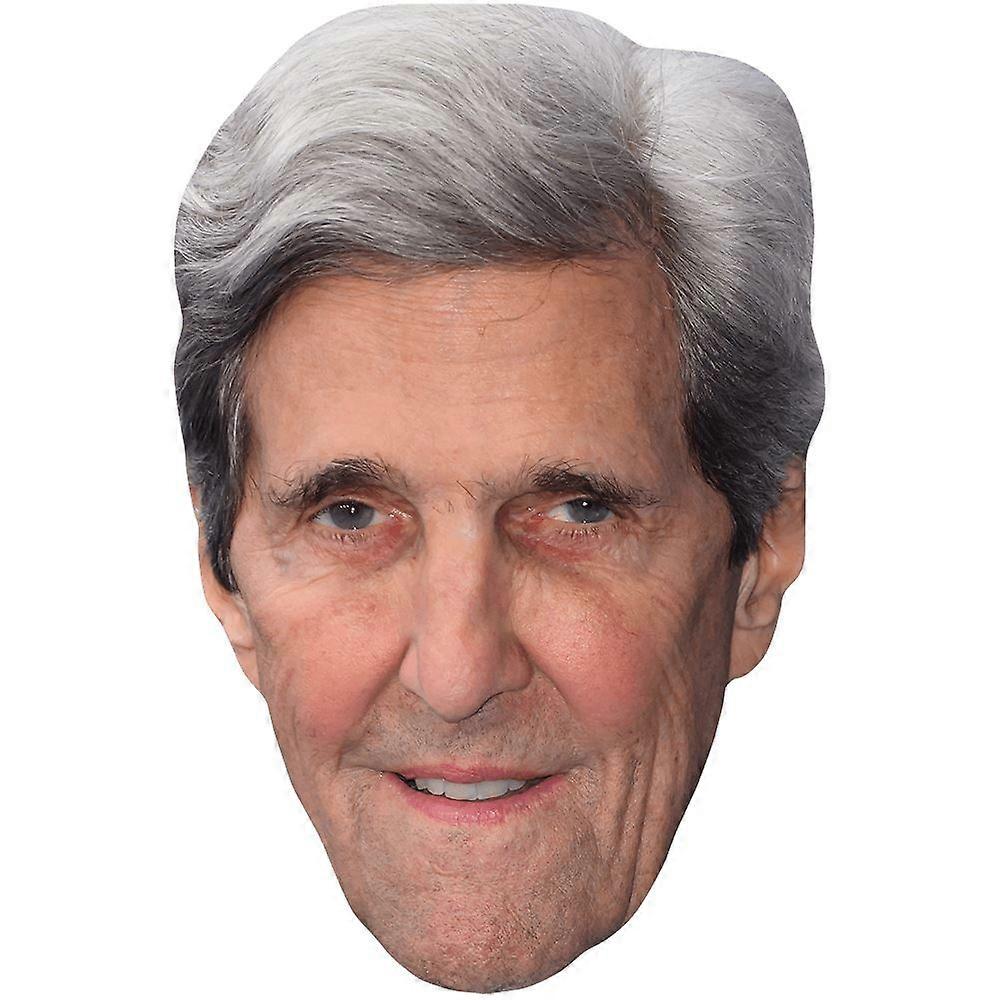 John Kerry (Grey Hair) Celebrity Mask, Flat Card Face