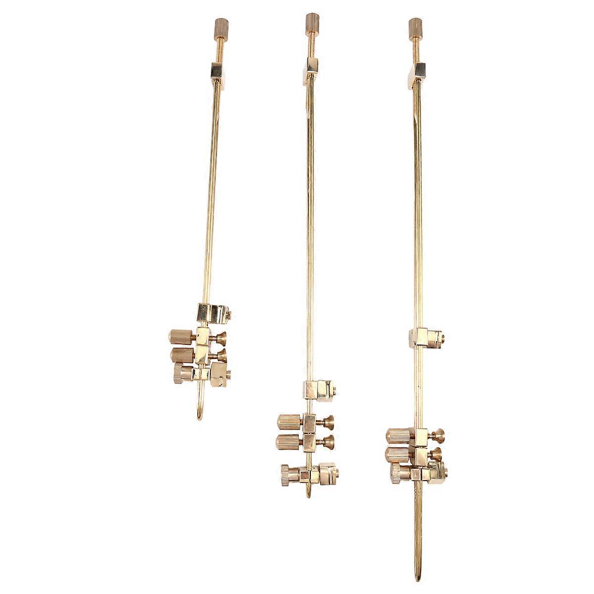 3PCS Violin Brass Repair Crack Debug Clamps, Luthier Making Tools Strip Type Middle Seam Clamp Back