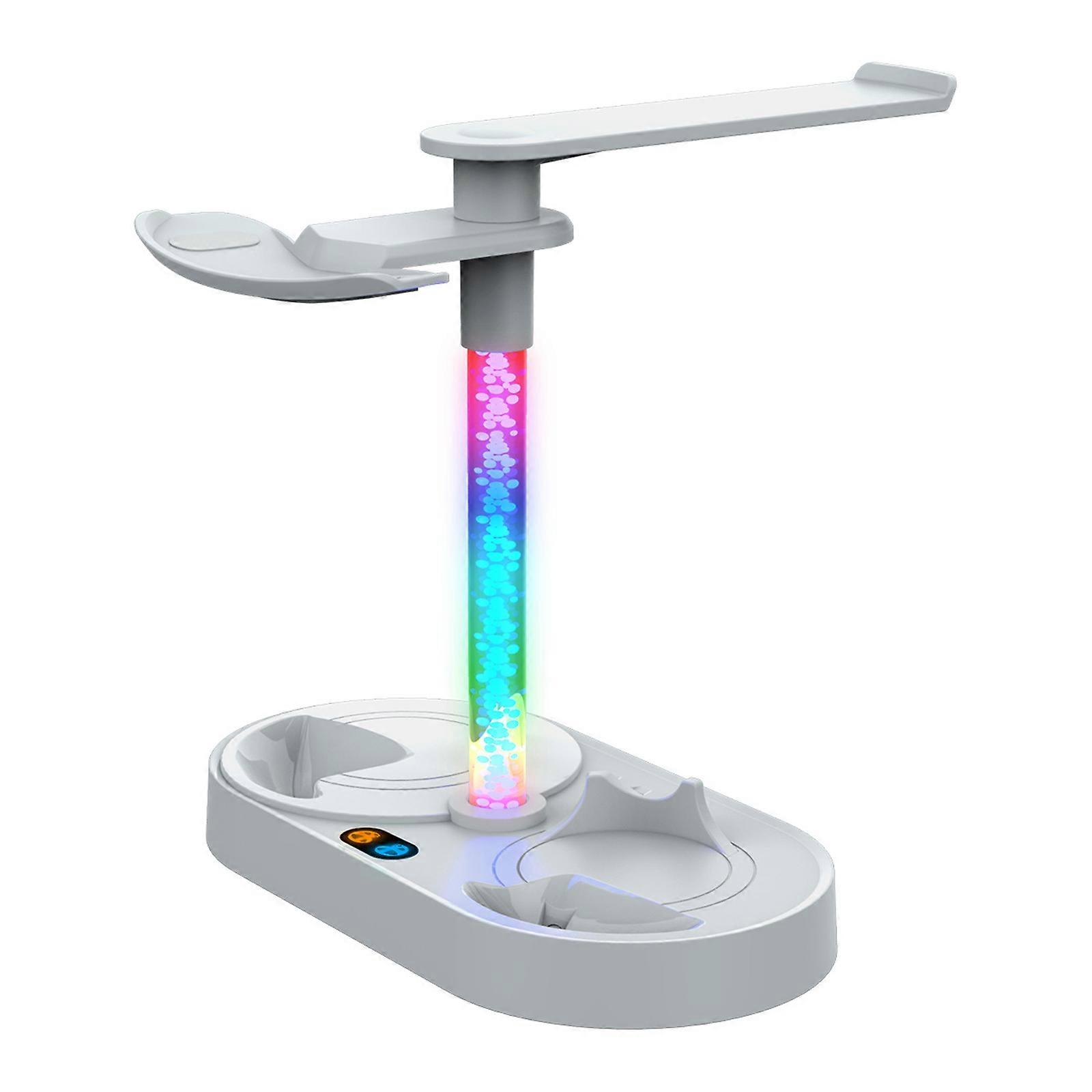 Magnetic Charging Dock with RGB Light for  Controllers,Charging Station Headset Display Stand Controller Mount