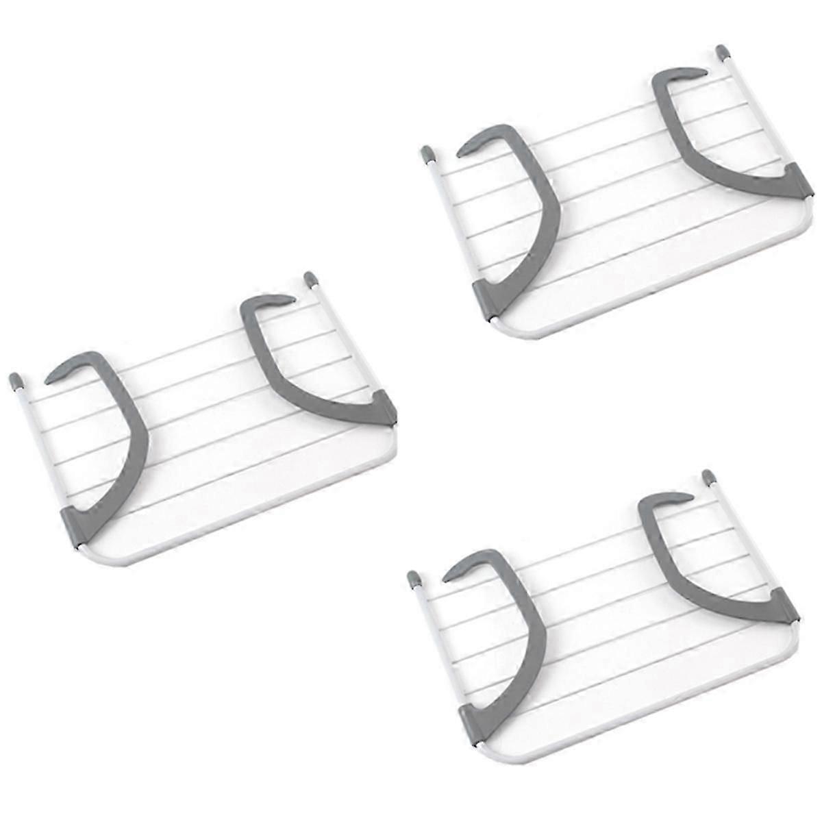 Foldable storage hanger clothes drying rack multifunctional 55x32cm