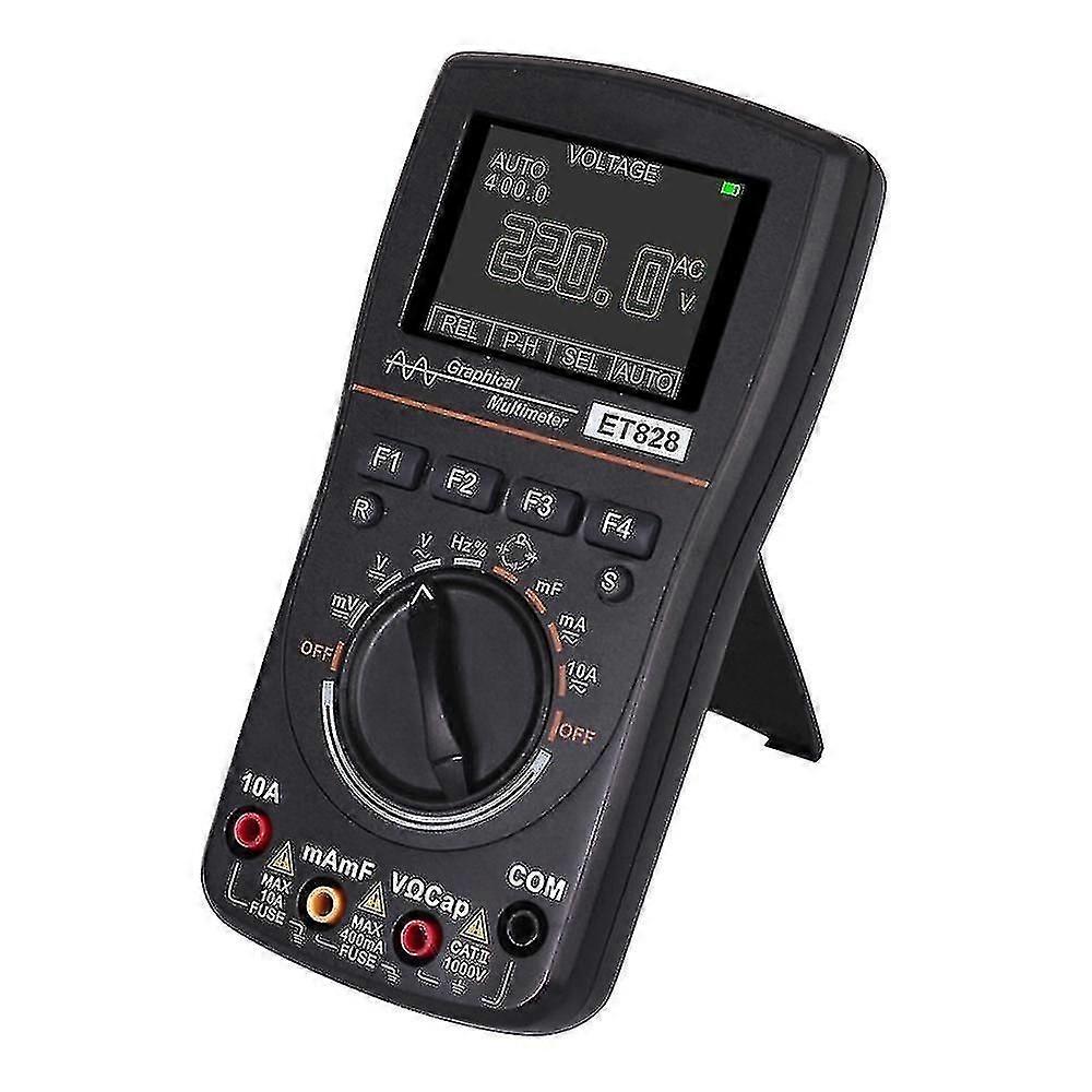 Et828 2 In 1 Led Oscilloscope Multimeter Handheld Color Screen Scope Digital Storage Oscilloscope D-
