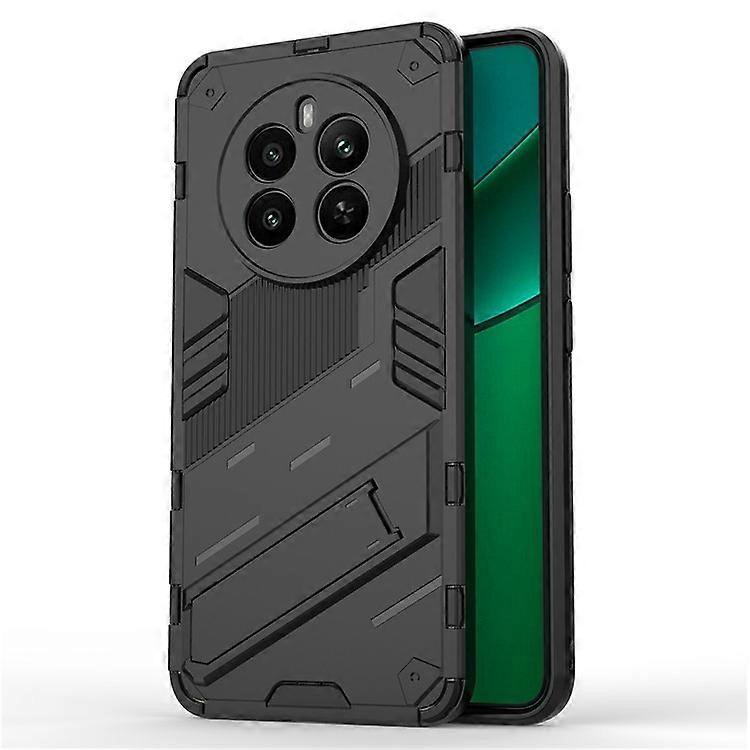 Compatível Para Realme 12 4G / 12+ 5G Case Kickstand PC+TPU Capa Protetora Resistente para Telefone