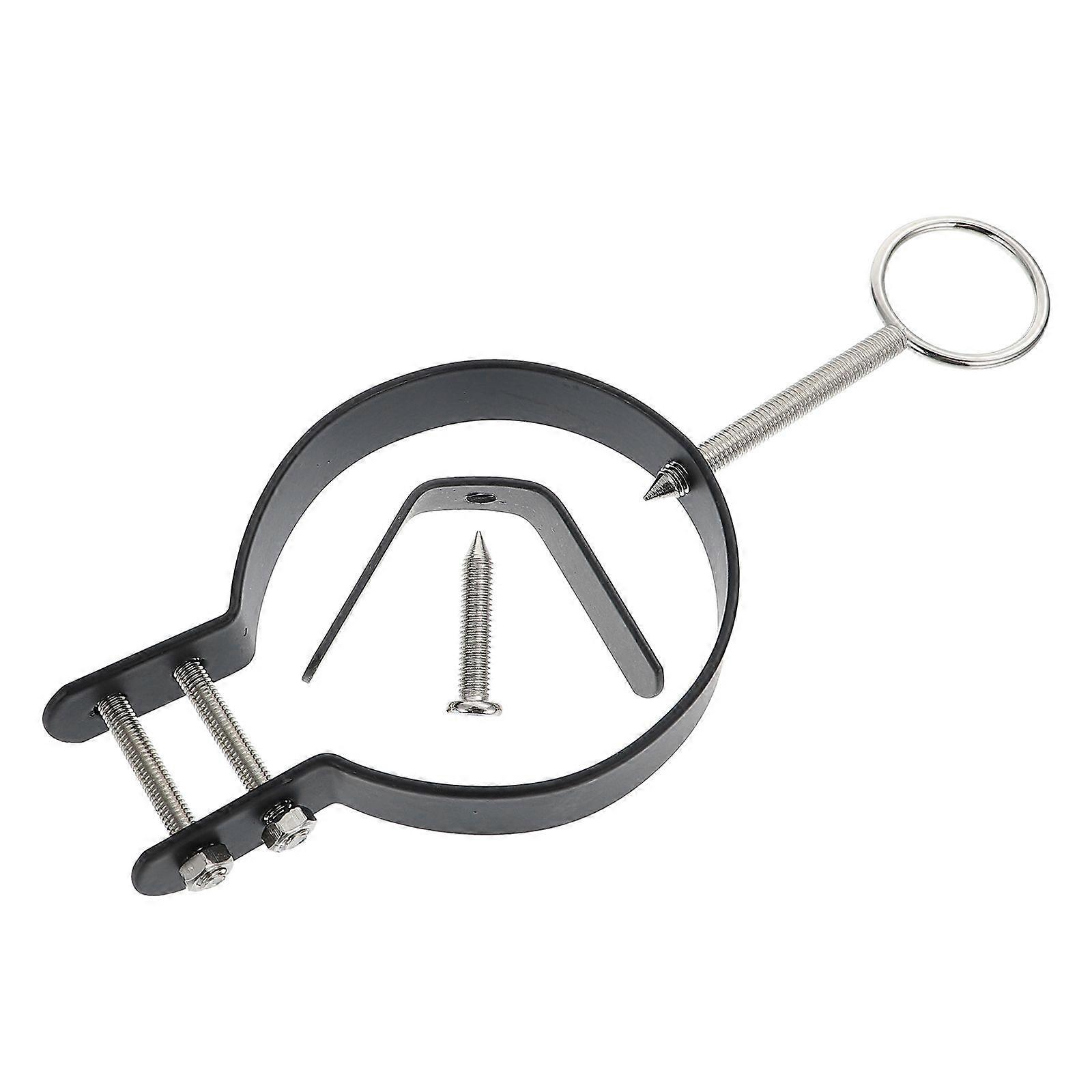 1Pc Creative Ham Fixing Holder Useful Ham Stand Storage Rack for Home (Black)