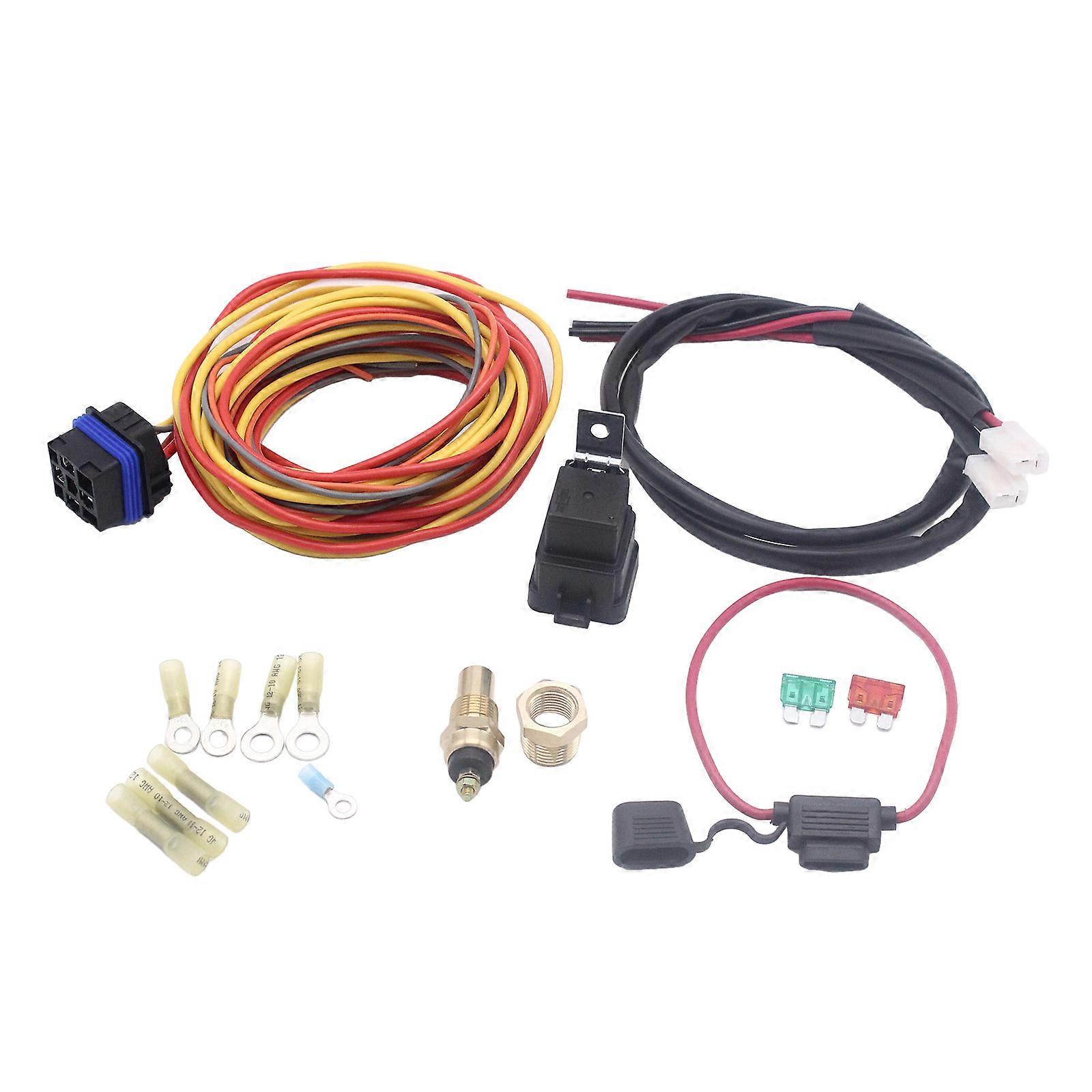 Relais de faisceau de câbles de gestion avancée de la températureBundle Ensemble de relais de faisceau de thermostat 185/165 degrés 40AMP durable