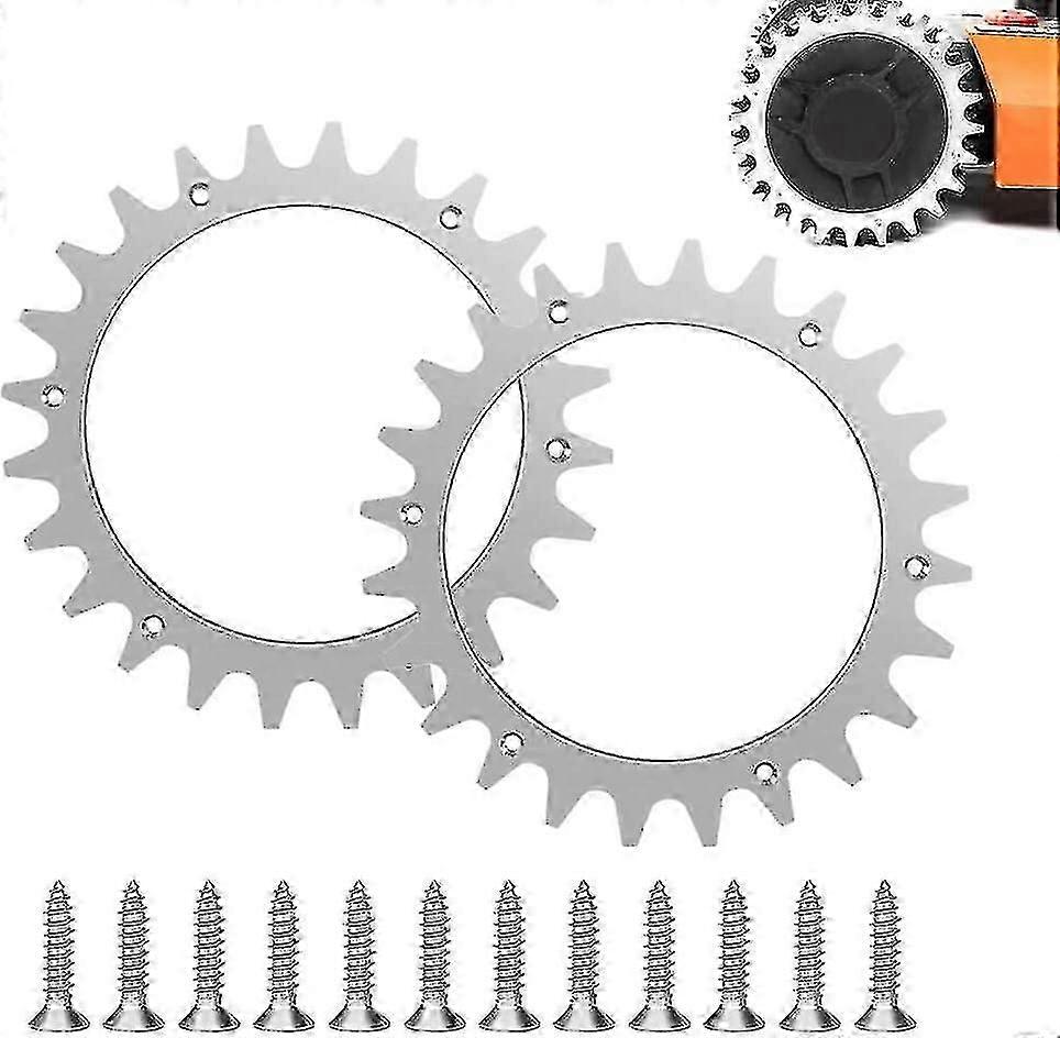 Replacement Upper Stainless Steel For Worx S/m Model Robot Lawn Mower, Robot Lawn Mower Tips Traction Enhancement For Worx S/m Models 205mm Aluminum -