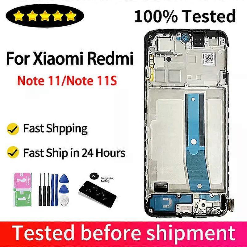 2201117TG 2201117SG Premium Lcd For Xiaomi Redmi Note 11 11S Display Touch Screen Digitizer Panel Assembly Lcd Screen With Frame