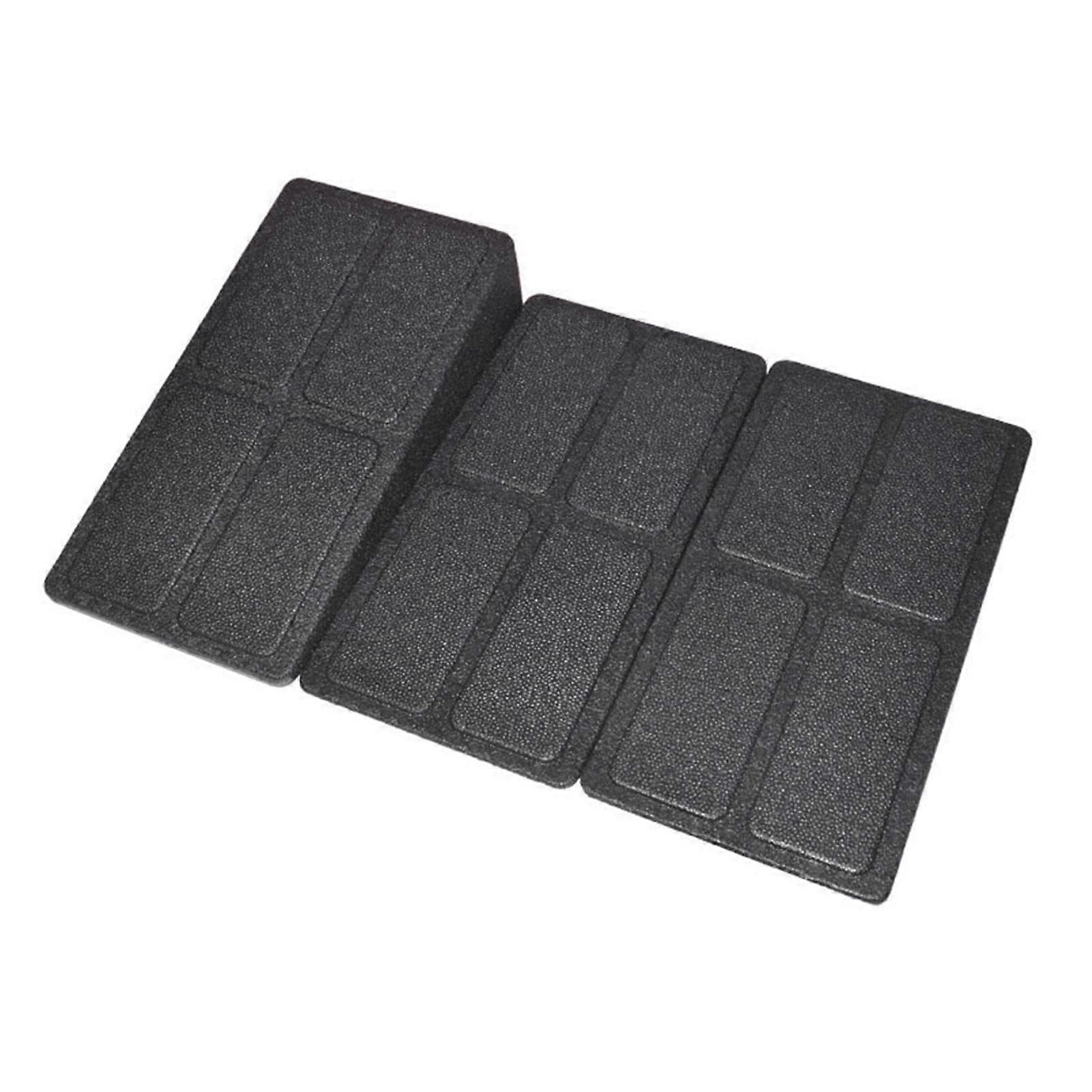 Yoga Foam Wedge Calf Stretcher 12 Cm Knee Wedge Set 3 Piece Slanted Board Improves Flexibility